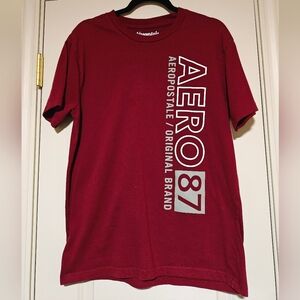 Aeropostale Men's Red Graphic T-Shirt